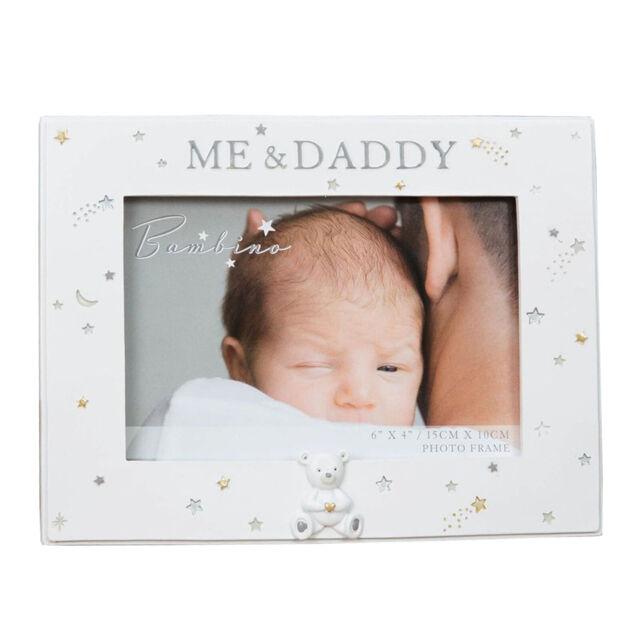 Baby Photo Frame - 6” X 4” - Cream / Unisex - Me And Daddy
