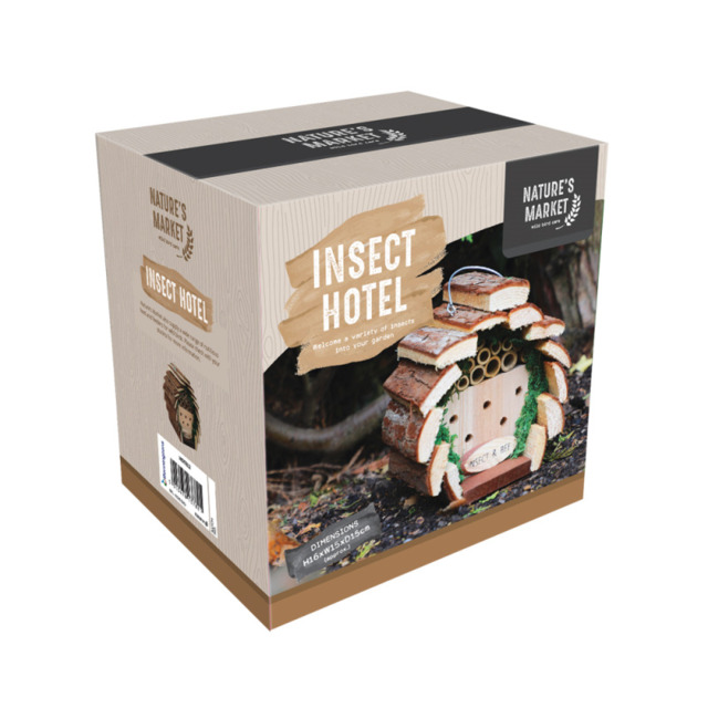 Nature's Market Wooden Insect And Bee Hotel