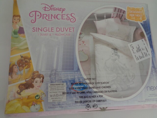 Disney Beauty And The Beast Princess Duvet Cover Set Single