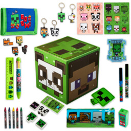 Minecraft Kids Cube Advent Calendar 24 Doors Christmas Stationery Gift