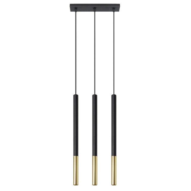 Pendant Mozaica 3l Steel Black/copper G9 Led Sollux Lighting Dining