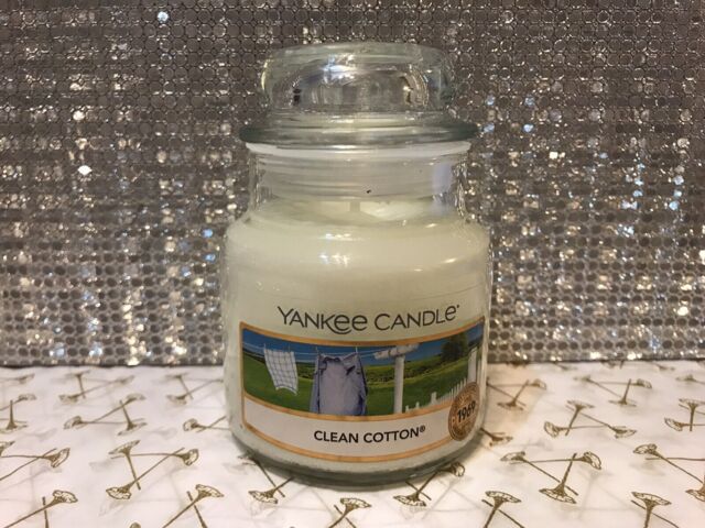 Yankee Candle Clean Cotton Candle 104g Small Glass Jar