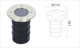 Walkover Light Decking Board Outdoor Ip67 Round Ground Lamp