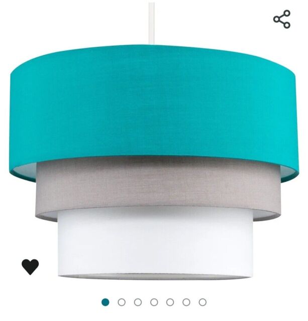 Fabric Ceiling Pendant Light Shade Lampshade Tiered Bedroom Living