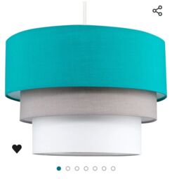 Fabric Ceiling Pendant Light Shade Lampshade Tiered Bedroom Living