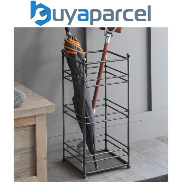 Garden Trading Farringdon Metal Umbrella Stand Holder Storage Dark