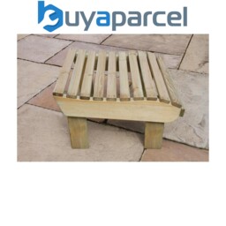 Zest Lily Wooden Relax Foot Stool Garden Chair Seat Foot Rest