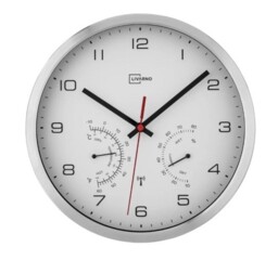 Livarno Home Radio Controlled Wall Clock With Temperature & Humidity -