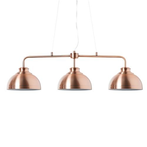 Litecraft Brooklyn Ceiling Pendant Industrial Diner Style 3 Light - 5