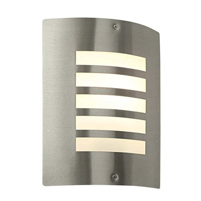 Saxby 60w E27 Stainless Steel Ip44 Outdoor Wall Led Porch Light Lamp