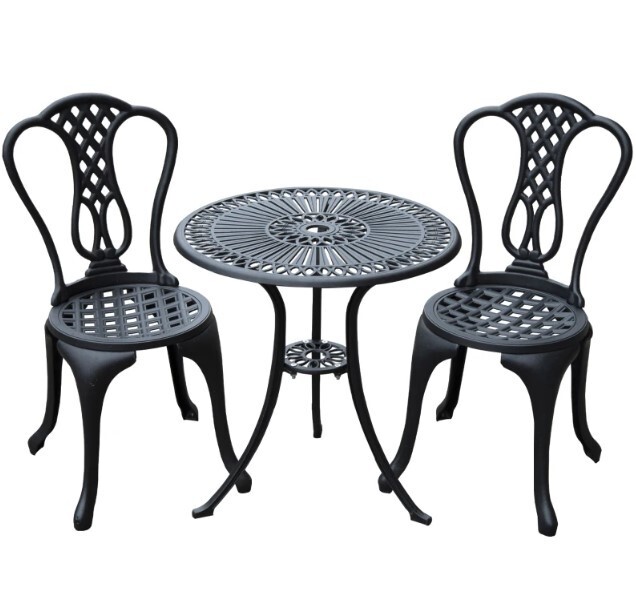 Garden Bistro Set Outdoor Table Chairs Aluminium Patio Lawn Furniture
