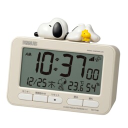 Rhythm Snoopy Alarm Clock, Digital Radio-controlled Clock, 3d Figure,