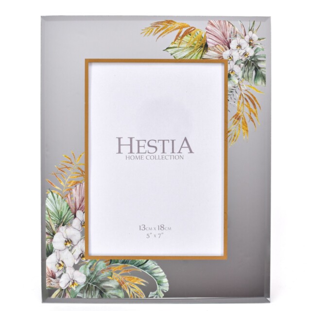 Hestia Glass Oasis Print Photo Frame 5 X 7