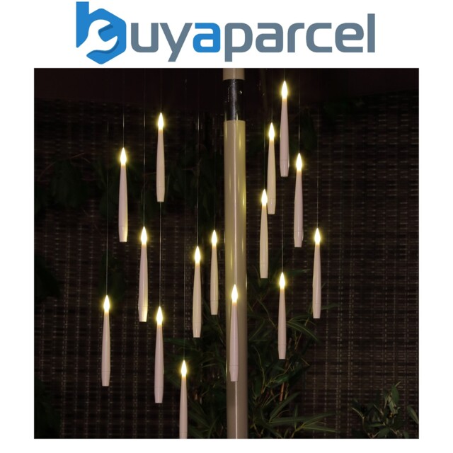 15 X Noma Magic Candle Flame Chandelier String Parasol Garden Lights