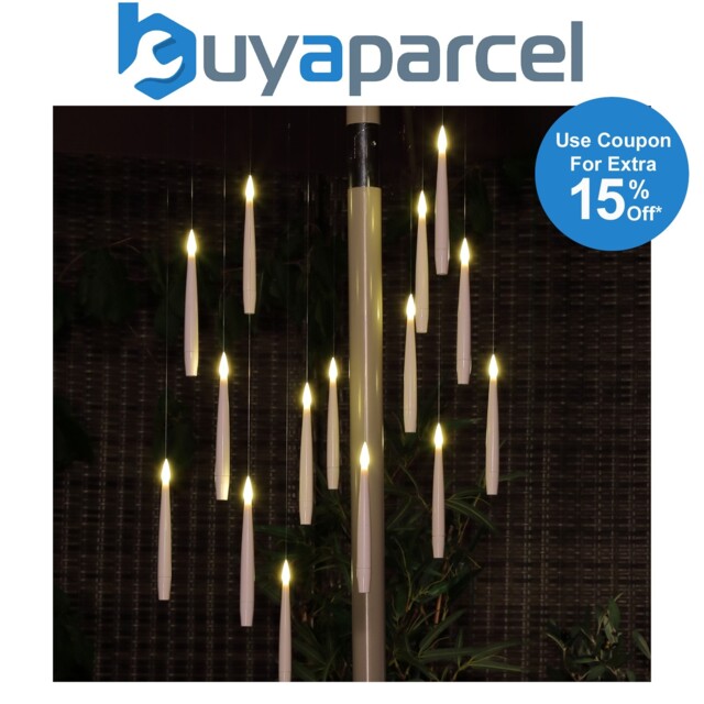 15 X Noma Magic Candle Flame Chandelier String Parasol Garden Lights