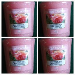 - 4 X Yankee Candle Votives - 'sun-drenched Apricot Rose' - Fruity