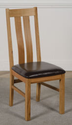 Princeton Wooden Solid Oak Dining Chairs For Dining Room Or Kitchen