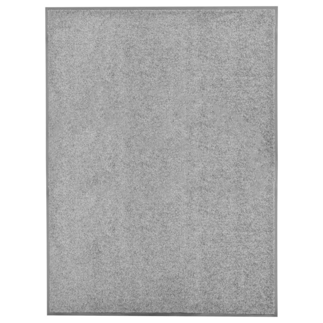 Doormat Anthracite 90x120 Cm Polyamide Pvc Nonslip Indoor Outdoor