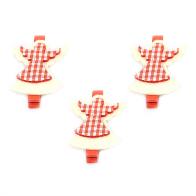 Wooden Mini Pegs Christmas Cards Clips Decorations Holder Art Craft