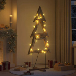 Christmas Tree With Stand Brown 180 Cm Solid Teak Wood Vidaxl