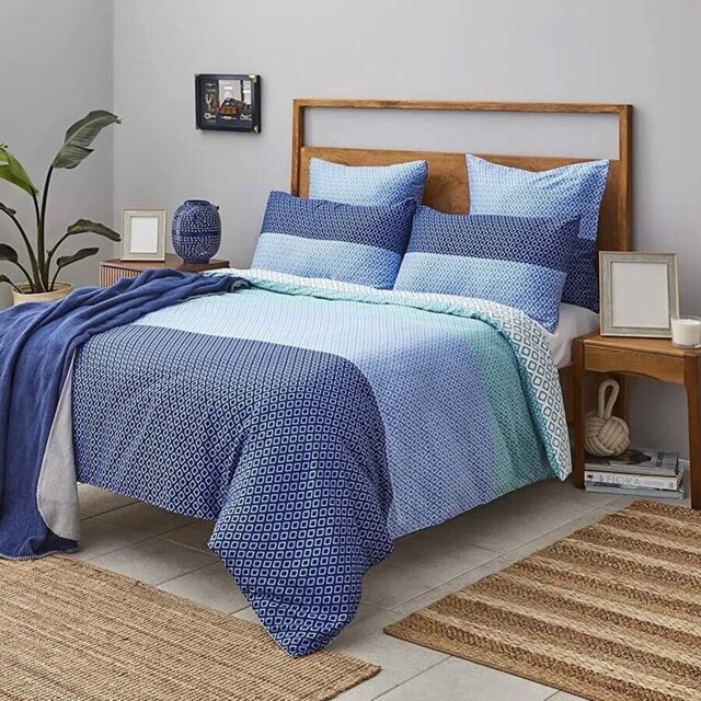 Duvet Cover Set, Nautica Grace, 100% Turkish Cotton,super King,