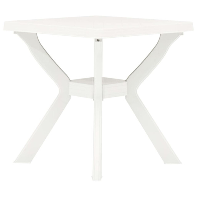 Garden Table White Plastic 70x70x72cm Patio Weatherproof Lightweight