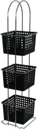 Hook Hanging Plastic Metal Frame Baskets Shower Caddy Bathroom Storage