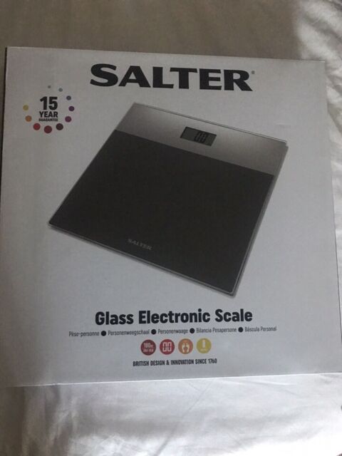 Salter 9206 Svsv3r Glass Electronic Bathroom Scale - Silver 180kg