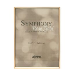 "Symphony Classic Rose Gold Series Photo Frame Gift Boxed Sizes 6x4"" -"