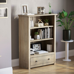 Corona Panama Bookcase Display Unit Solid Pine Waxed Mexican Rustic