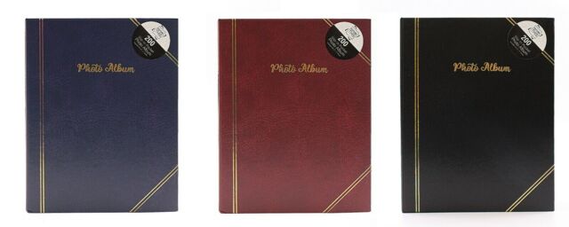 "6""x4""photo Album Slip In Pockets Hold 200 Photos Traditional Memory"