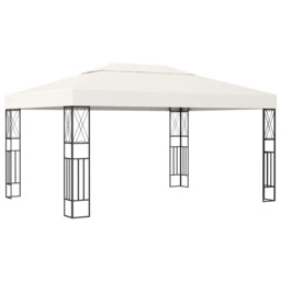Gazebo 3x4 M Cream Fabric Vidaxl
