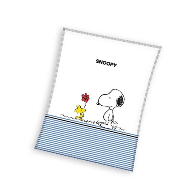Snoopy Blanket Large Sofa Throw Soft Fleece Girls Boys Bedding Stripes