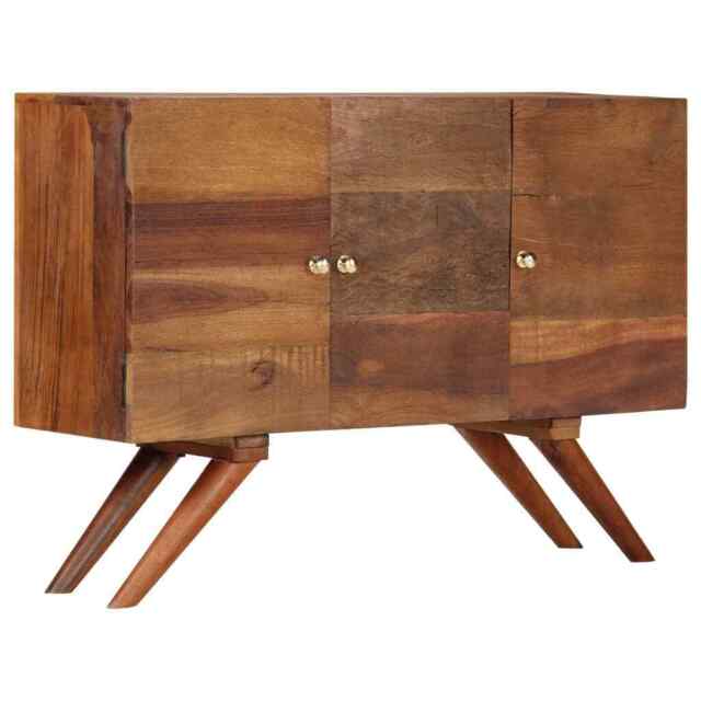 Sideboard Brown Solid Reclaimed Wood 110x30x75 Cm Vidaxl