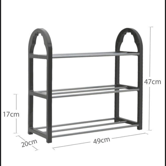 Kct 3 Tier Shoe Rack - Grey