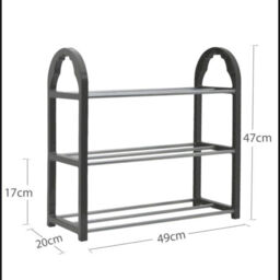 Kct 3 Tier Shoe Rack - Grey