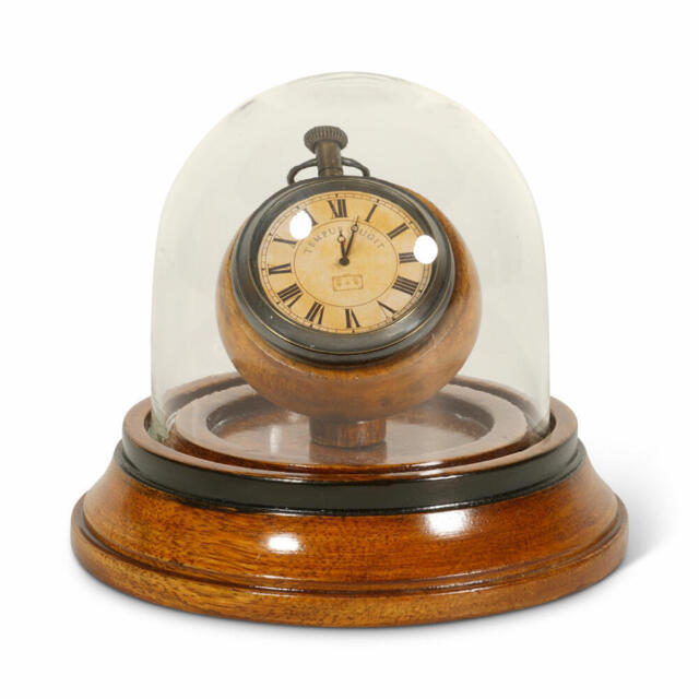 Authentic Models Victorian Dome Clock, Decorative Clock With Bell,