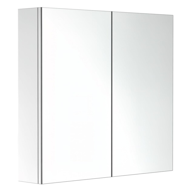 Homcom Bathroom Mirror Cabinet, Stainless Steel Wall 12 X 60 Cm,