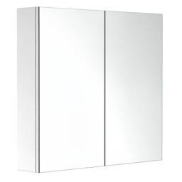 Homcom Bathroom Mirror Cabinet, Stainless Steel Wall 12 X 60 Cm,