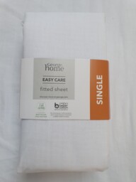 Easy Care Single Fitted Sheet Quick Drying Fabric George Home