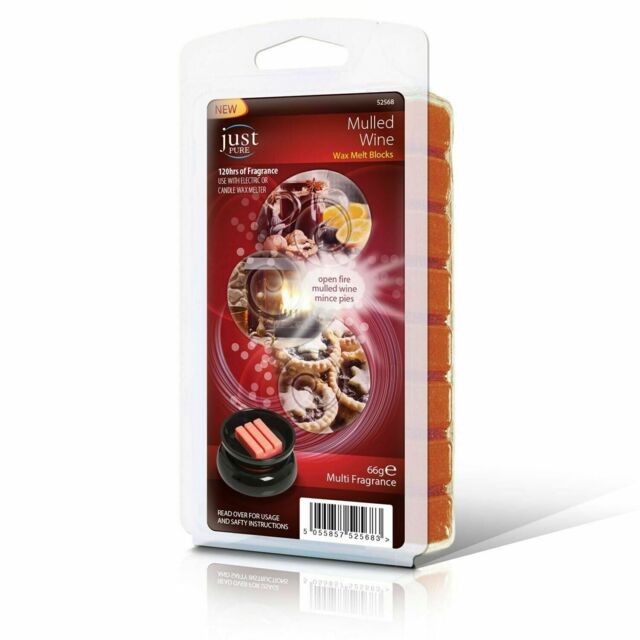 Just Pure Wax Melts - Mulled Wine - Mince Pies - ( 12 Packs )