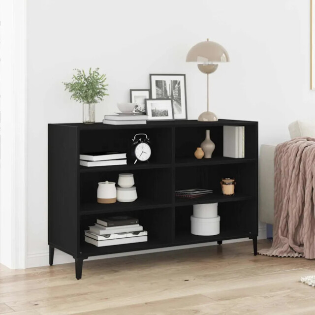 Sideboard Black 103.5 X 35 X 70 Cm Engineered Wood Vidaxl