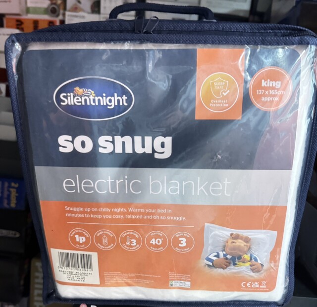 Silentnight So Snug Electric Blanket King - Energy Saving 3 Heat