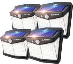 Solar Lights Outdoor Motion Sensor Waterproof Ip65 4 Pack For Security