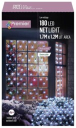 Premier 180 Led Multi-action Net Lights 1.7 X 1.2m Lit Area - Choose