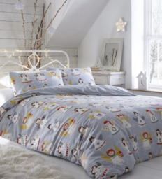 Christmas Angels Kingsize Duvet Set Bed Time Reversible Bedding
