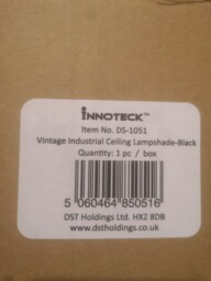 Innoteck Industrial Vintage Ceiling Lamp Shade In Black Ds1051