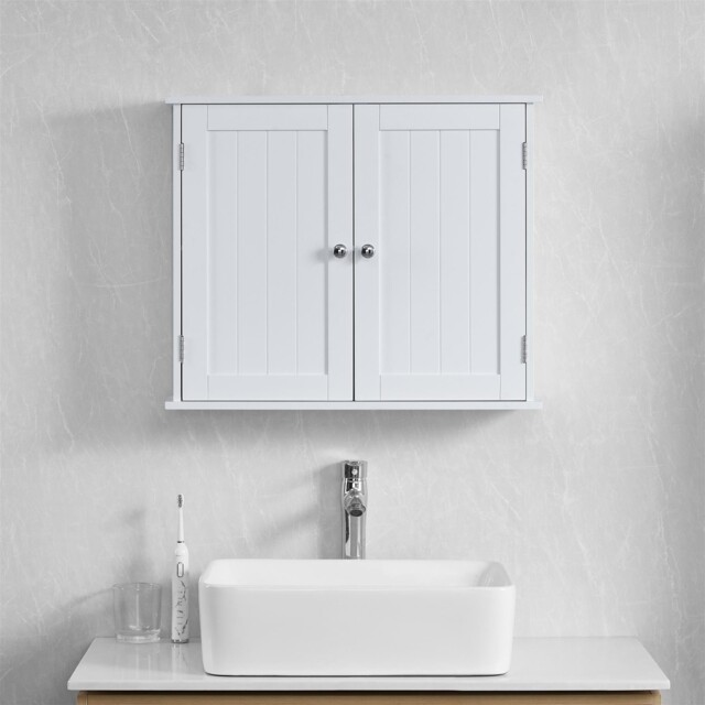 Priano Bathroom Cabinet Single Double Wall Mounted Mirrored Drawer