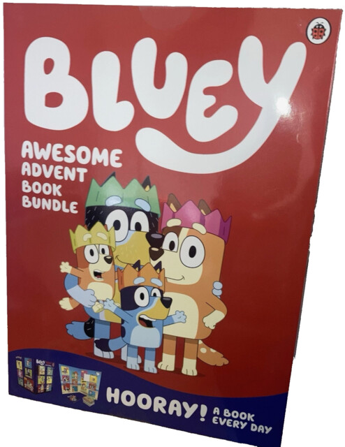 Bluey Awesome Xmas Advent Calander Book Bundle Hooray -a Book Every