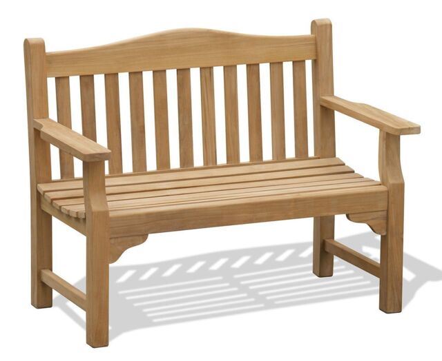 Teak Outdoor 1.2m Commemorative Bench - Runnymede Range